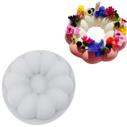 Khuôn silicon làm đế bánh, rau câu tròn hình bí ngô - Loại 21 cm - Mã số 1167 338454