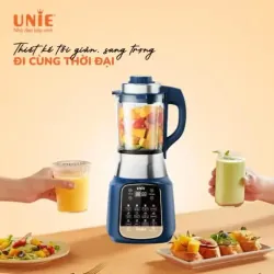 Máy làm sữa hạt UNIE VX dung tích 1.75L, 14 chức năng nấu, chống trào tối đa 796622