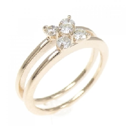 Nhẫn kim cương K18PG hoa 0.33CT