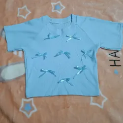 Áo thun nữ xanh da trời (tặng kèm đơn hàng đầu tiên) 1013563