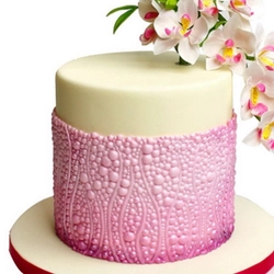 Khuôn silicon làm viền bánh, rau câu, fondant hình chuỗi ngọc - Mã số 1294 342499