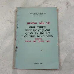 Giới thiệu sinh hoạt đảng quản lý hồ sơ làm thẻ đảng viên trong đảng bộ quân đội 998270