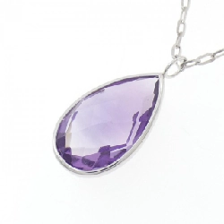 K18WG Mặt dây chuyền đá màu - Hàng hiệu Chính hãng 857445