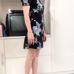 Đầm mini thêu hoa  493930