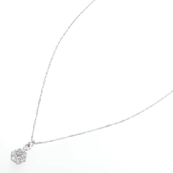 K18WG Hoa Kim Cương Dây Chuyền 0.23CT - Hàng hiệu Chính hãng 860165