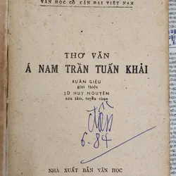 THƠ VĂN Á NAM TRẦN TUẤN KHẢI (Văn học cổ cận đại Việt Nam) 726034