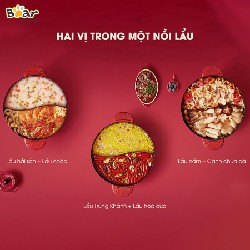 NỒI LẨU UYÊN ƯƠNG 2 NGĂN BEAR 3593