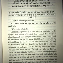 Mối quan hệ giữa độc lập, tự chủ và chủ động, tích cực hội nhập quốc tế  707482