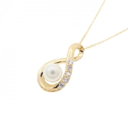 K18YG Ngọc trai Akoya Dây chuyền 4.5mm - Hàng hiệu Chính hãng 855898