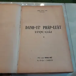 DANH TỪ PHÁP LUẬT LƯỢC GIẢI - TRẦN THÚC LINH 746518