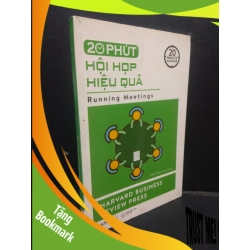 (TẶNG BOOKMARK) 20 Phút hội họp hiệu quả mới 90% bẩn nhẹ có mộc 2017 RBK2105 Harvard Business Review Press SÁCH KỸ NĂNG