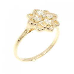 【Sản phẩm mới】Nhẫn kim cương K18YG hình hoa 0.20CT