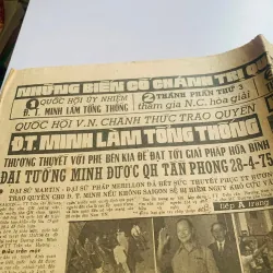 Báo Miền Nam xưa trắng đen phát hành thứ 3- 29/04/1975  752752