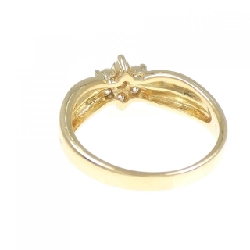 Nhẫn kim cương hoa 18KYG - Hàng hiệu Authentic 850858