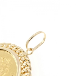 K18YG(枠) Mặt dây chuyền đồng tiền - Hàng hiệu Authentic 865420