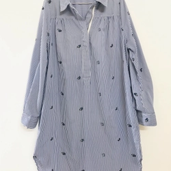 Đầm suông sơ mi thời trang size XL-XXL
