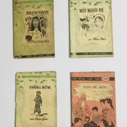 Combo 4 sách xưa – NXB 1968. Con Dế Mèn – Phạm Nhan - Một Người Mẹ - Thằng Bờm 