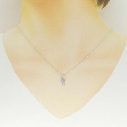 K18WG Hoa Sapphire Dây Chuyền - Hàng hiệu Chính hãng 859029