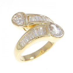 Nhẫn kim cương K18YG - Hàng hiệu Authentic