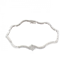 K18WG Vòng tay kim cương 0.65CT - Hàng hiệu Authentic 872578