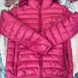 Áo khoác chần bông màu hồng chấm bi 789810