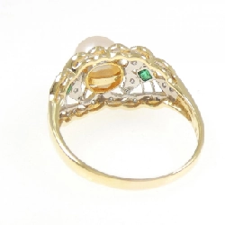 Nhẫn ngọc trai Akoya K18YG/K18WG 7.3mm 665649