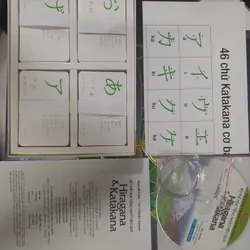 Bộ thẻ và bản học tiếng Nhật Hiragana & Katakana 569961
