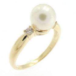 Nhẫn ngọc trai Akoya K18YG 6.6mm