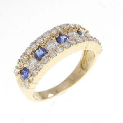 Nhẫn Sapphire K18YG - Hàng hiệu Chính hãng