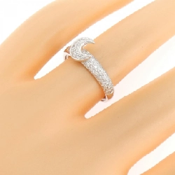 Nhẫn kim cương hình trăng K18WG 0.17CT - Hàng hiệu Authentic 852726