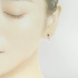 K10PG/K18PG Garnet Bông tai - Hàng hiệu Chính hãng 867011