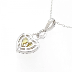 K18WG Dây chuyền hình trái tim Sapphire - Hàng hiệu Chính hãng 863122