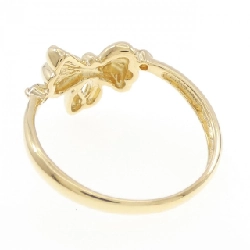 Nhẫn kim cương K18YG hình ruy băng 0.02CT 671028