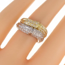 Nhẫn kim cương K18YG/PT 0.78CT - Hàng hiệu Authentic 855942