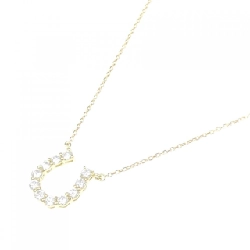 Dây chuyền kim cương K18YG hình móng ngựa 0.503CT - Hàng hiệu Chính hãng 864003