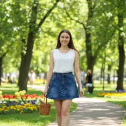 Chân váy jean ngắn, chưa sử dụng, free size từ 45-55kg, màu xanh biển, đen 753157