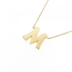 K18YG Chữ cái M Dây chuyền - Hàng hiệu Chính hãng 859343