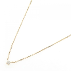 K18YG Solitaire Dây chuyền kim cương 0.11CT - Hàng hiệu Chính hãng 861521