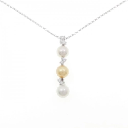 K18WG Ngọc trai Akoya Dây chuyền - Hàng hiệu Chính hãng 856673