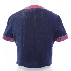 【Khuyến mãi】Áo khoác không cổ CHANEL 637040