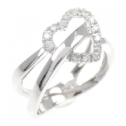 Nhẫn kim cương hình trái tim K18WG 0.11CT