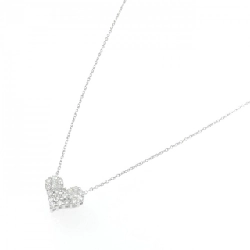 K18WG Dây chuyền kim cương hình trái tim 0.50CT - Hàng hiệu Chính hãng 861165