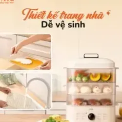 Nồi hấp 18L Unie UE560 – Hấp nhiều món cùng lúc, nhanh – sạch – healthy! 🥗🔥 715949
