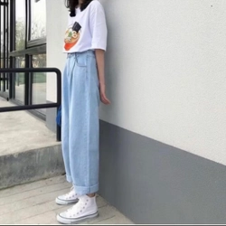 Quần jean nữ ống rộng size M cho chị em 474065