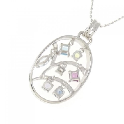 K18WG Mặt dây chuyền đá màu - Hàng hiệu Authentic 859681