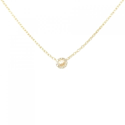Dây chuyền kim cương K18YG 0.08CT - Hàng hiệu Chính hãng