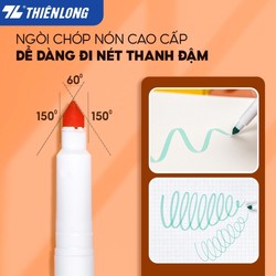 Bút lông màu Fiber Pen Washable Thiên Long 36 màu - Nét mảnh nét to - Colokit SWM-C006 178101