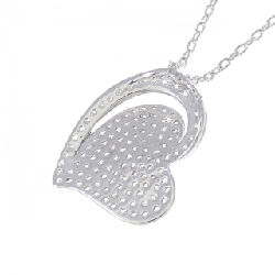 K18WG Dây chuyền kim cương hình trái tim 0.69CT - Hàng hiệu Authentic 850525