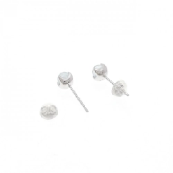 K18WG Aquamarine Cat's Eye Bông tai - Hàng hiệu Chính hãng 866525