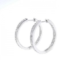 K14WG Bông tai kim cương dạng vòng 0.80CT - Hàng hiệu Chính hãng 867337